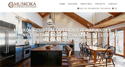 Desktop Screenshot of muskokacustomcottages.com