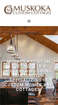 Mobile Screenshot of muskokacustomcottages.com